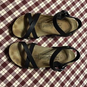 Birkenstock Alyssa Wedge Sandal Black Size 38
